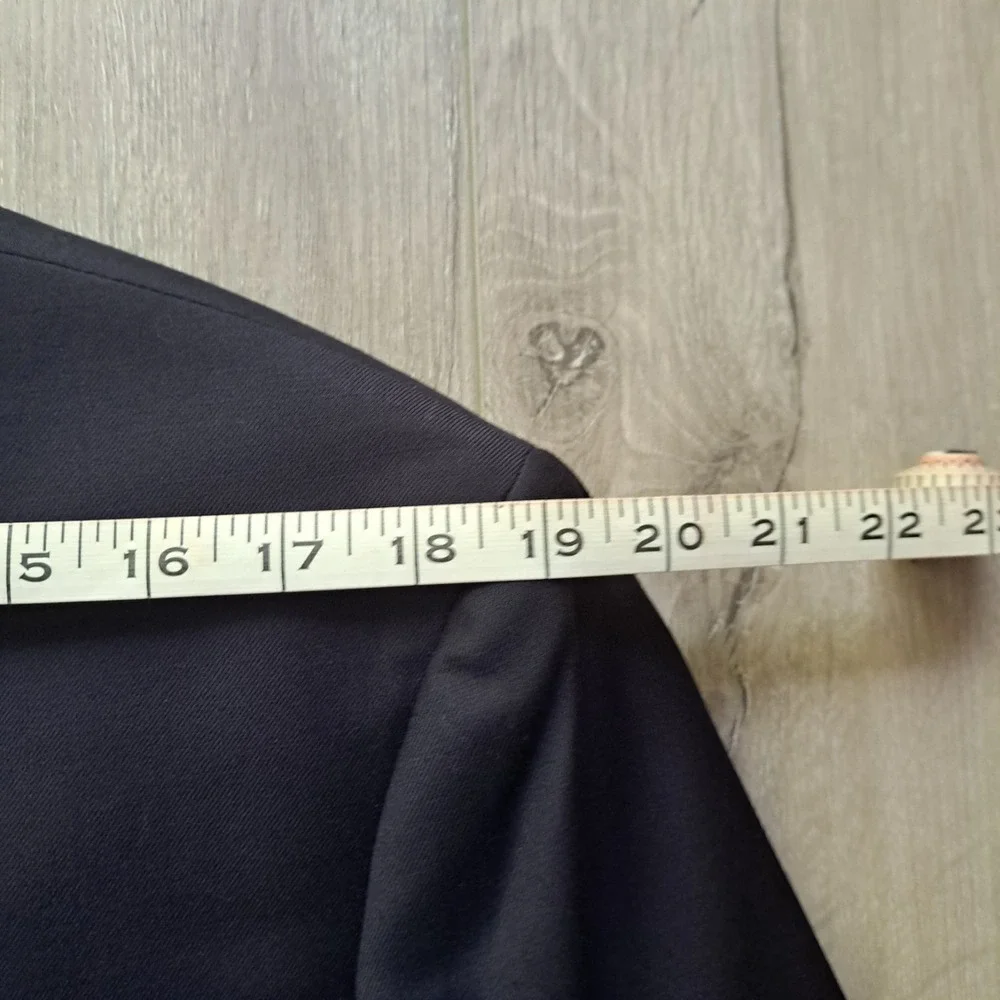 Lauren Ralph Lauren Blazer Mens 44L Navy Wool Gold Button Sport Coat Jacket